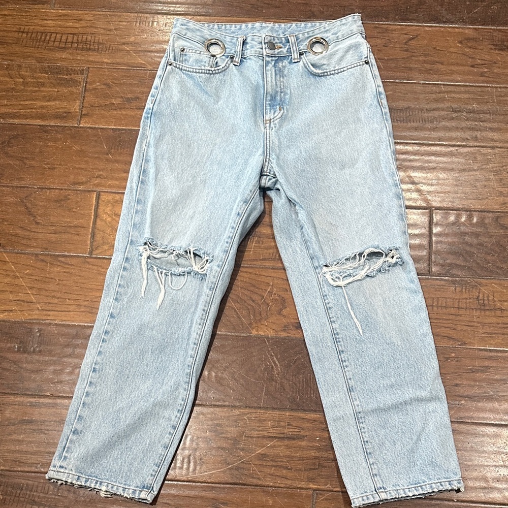 Carmar Light‎ Blue High Rise cropped ankle Women Jeans size 26